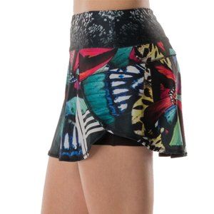 Lucky In Love Monarch Butterfly Verdi Tennis Skirt skort black  sz SMALL  EUC